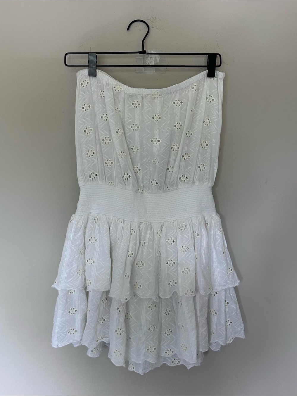 RAMY BROOK Strapless White Eyelet Romper - Picture 5 of 9